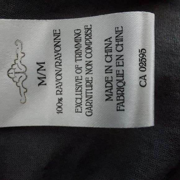 Floral Lace Trim Top - Gray - Picture 6 of 7